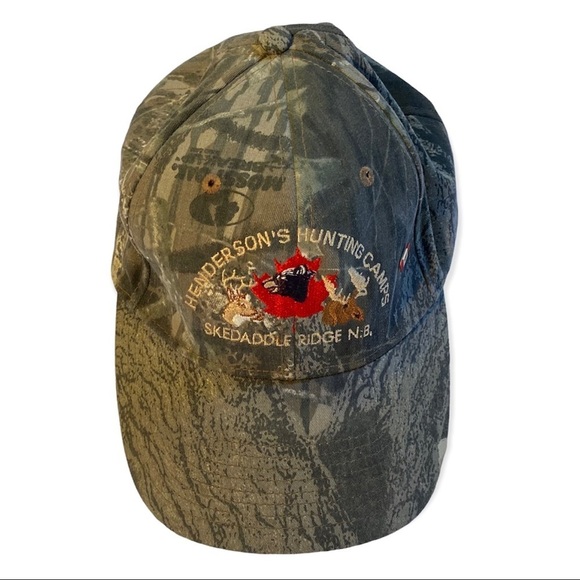 Henderson's Hunting Camps Skedaddle Ridge N.B. Camo Cap Hat OSFM - Picture 5 of 14